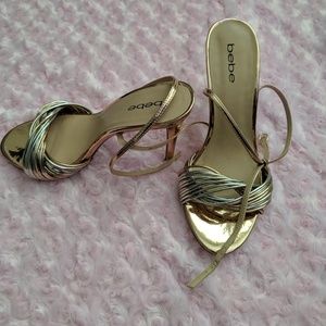 bebe Rose Gold Metallic Shoes